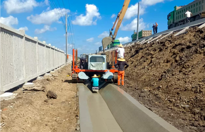 Water Canal | Channel Making Machine , Paving Machine :