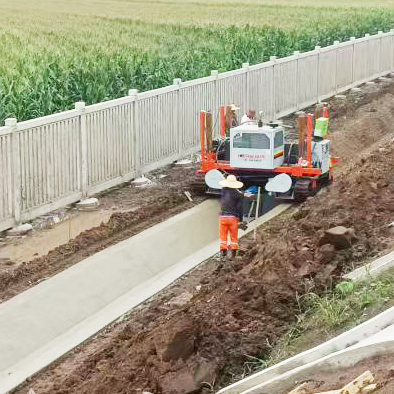 Concrete Paver For Water Canal Lining, Canal Concrete Lining Machine