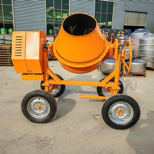Heavy Duty 280l 350l 500l Drum Concrete Mixer Engineering Construction Gasoline Mixer Mobile Four-wheel Electric Mixer